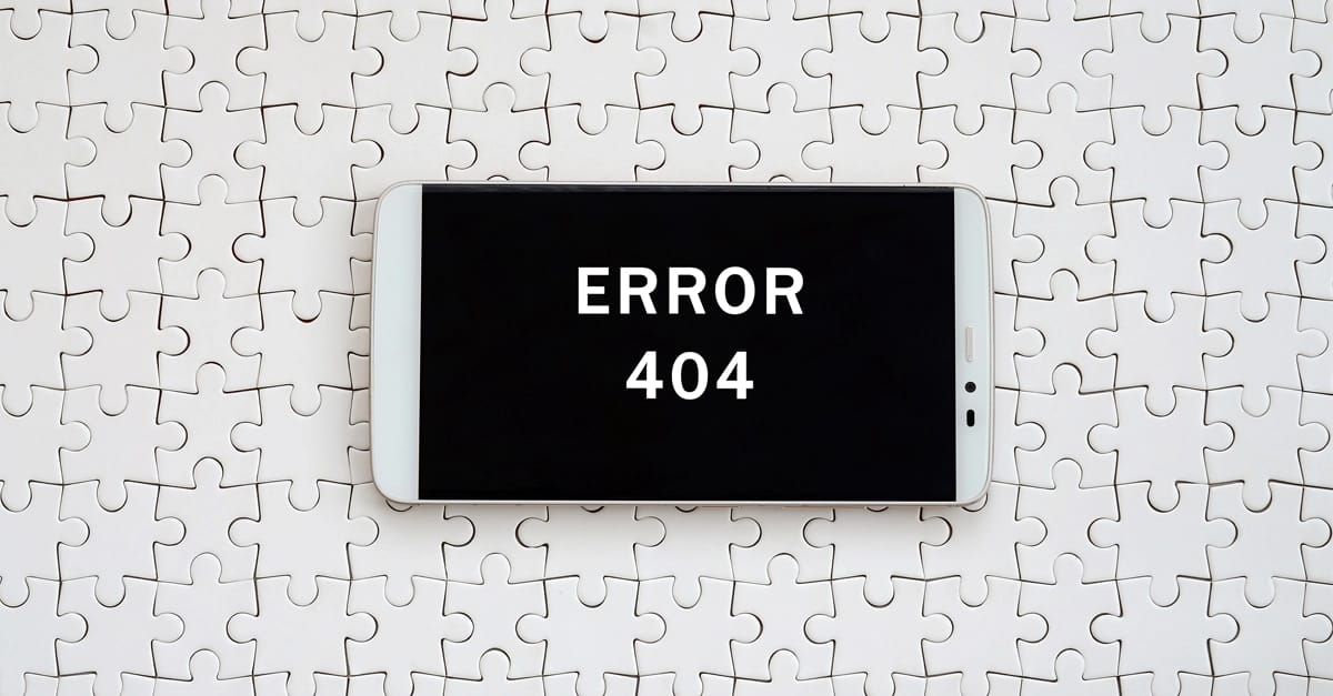 Phone Displaying 404 Error